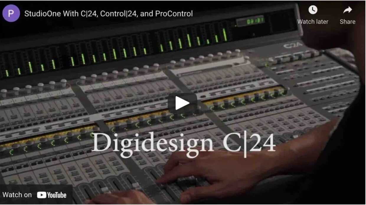 Avid C24 Control Surface Now Supported With Studio One